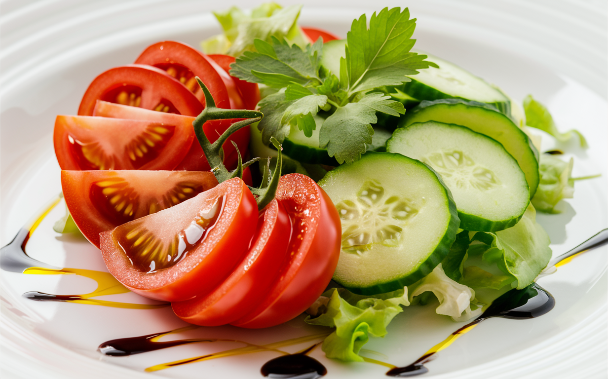 Tomato and Cucumber Combination