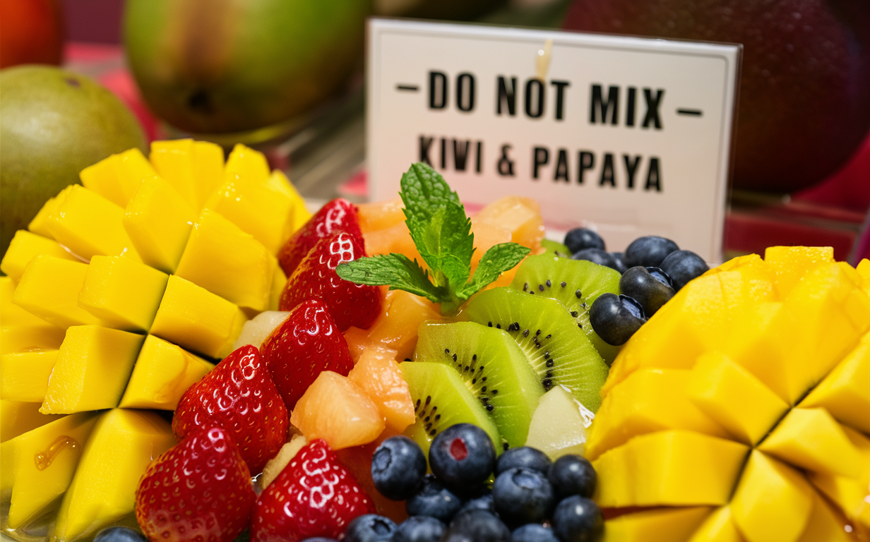 What fruits should not be mixed in fruit salad?