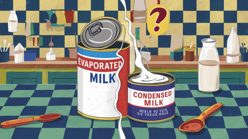 Is evaporated milk the same as condensed milk